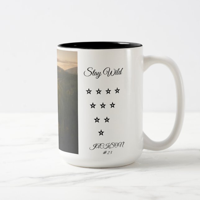 Vild Skog Kaffe Mugg | Naturskön Landskap (Höger)