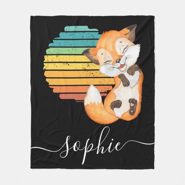 Vild Skogen Animals baby Fleece Blanket (Framsidan)