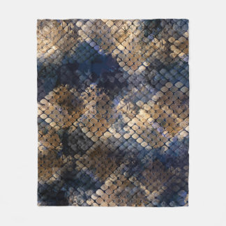 Vild Snakeskin Vattenfärg Sömlös design Fleecefilt