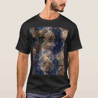 Vild Snakeskin Vattenfärg Sömlös design T Shirt