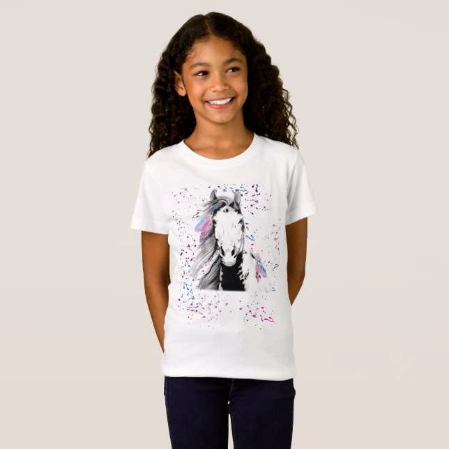 Vild som är fri och färgrik skjorta för ungdom T T-shirt (Hel framsida)