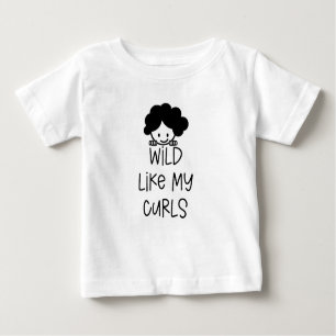 "Vild som mina Curls" T-Shirt Kids