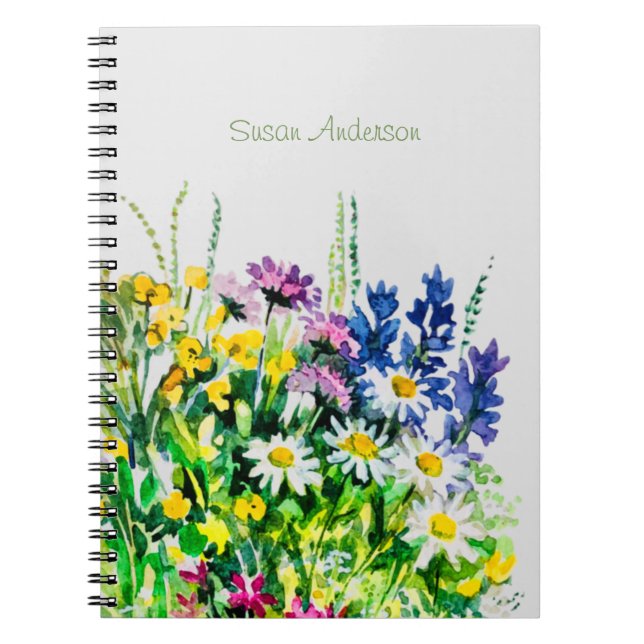 Vild sommarblommor anteckningsbok (Framsidan)