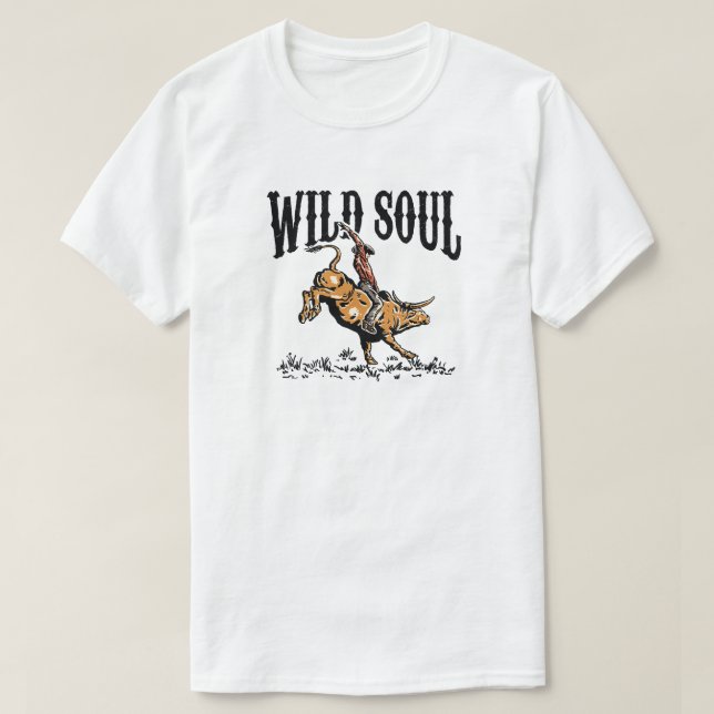 Vild Soul Cowboy T Shirt (Design framsida)