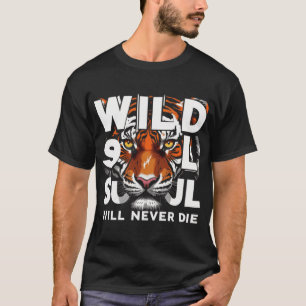 "Vild Soul - Fierce Tiger Ögon Motivational Art" T Shirt