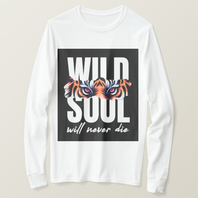 Vild Soul Tiger Ögon Graphic T-Shirt (Design framsida)