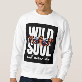 Vild Soul Tiger Ögon Graphic T-Shirt Lång Ärmad Tröja