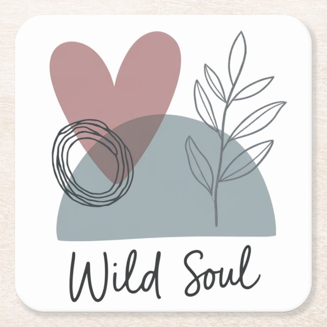Vild Soul Underlägg Papper Kvadrat (Framsidan)