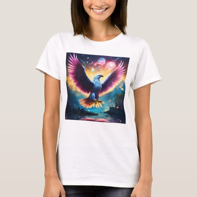 Vild Spirit Crystal Eagle T-Shirts (Framsida)