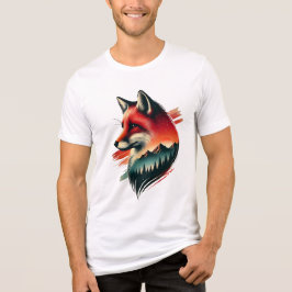 Vild Spirit Fox - Naturinspirerad konstnärlig T-Sh T Shirt