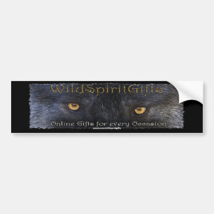 VILD SPIRIT GIFTS GRÅTT VARG Bumper Sticker Bildekal