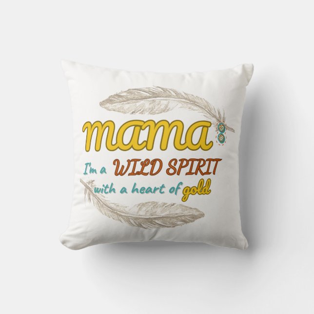 Vild Spirit Mamma Kudde (Framsida)