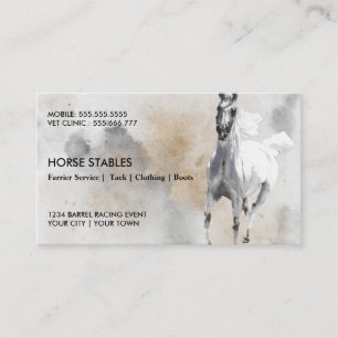 Vild Stallion Equestrian Farrer Horse Visitkort
