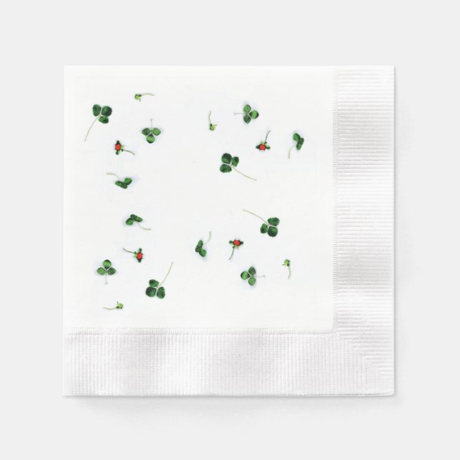 Vild Strawberry Perfekt Picnic Napkins Pappersservett (Framsidan)