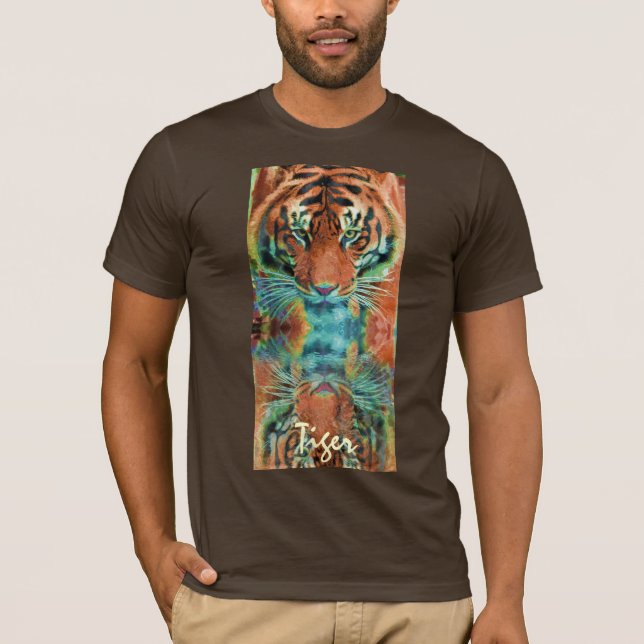 Vild Sumatran Tiger Big Cat Wildlife Tee (Framsida)