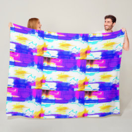 Vild Summer Abstrakt Blanket Fleecefilt