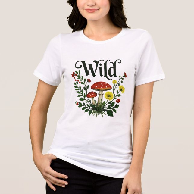 Vild Svamp T Shirt (Framsida)