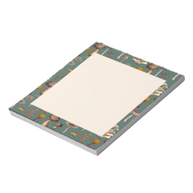 Vild Svampar på den bärbara datorn gräs grönt Anteckningsblock (Roterad)