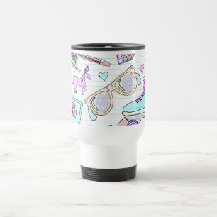 Vild Sweet Eghties Coloring Bok Doodle Roligt Resemugg