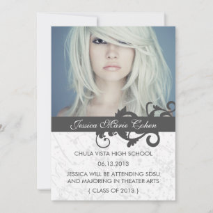 Vild Swirls Class of Studenten Announcement Meddelande