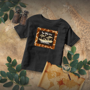 Vild T-Shirt för djurutskrift i Giraffe