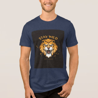 Vild T-Shirt Lejonansikte