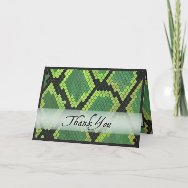 Vild Tack för djurorm Kort (Framsida)