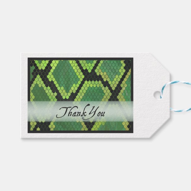 Vild Tack för djurorm Presentetikett (Framsidan (Horisontell))