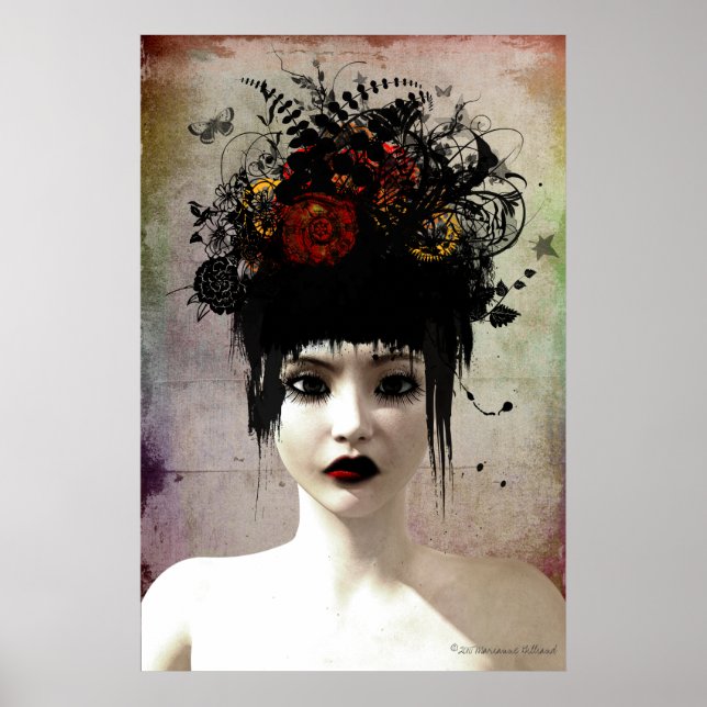 Vild Tankar Surreal Gothic Art Poster (Framsidan)