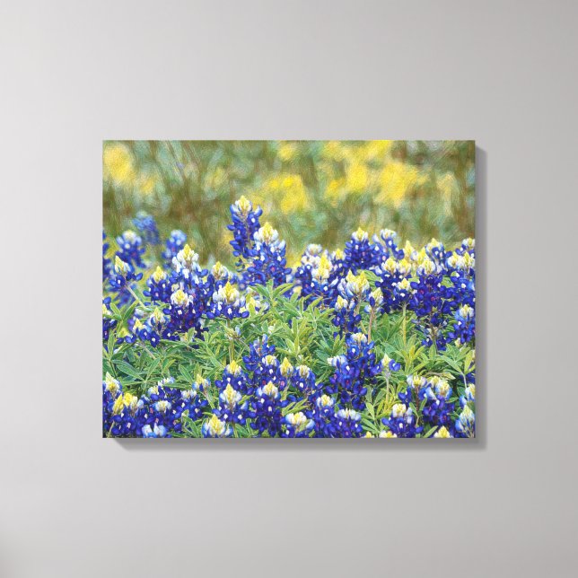 Vild Texas Bluebonnet Flowers Canvas Art Skriv ut (Framsida)