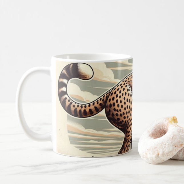 Vild Theme-kaffe mugg (Med munk)