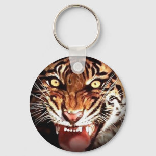 Vild Tiger Artwork Nyckelring
