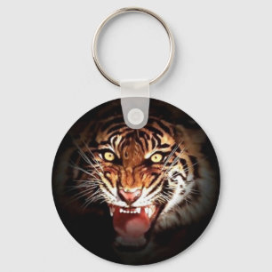 Vild Tiger Artwork Nyckelring