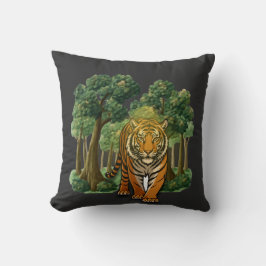“Vild tiger i skogen – Naturlig ljusjungel D Kudde