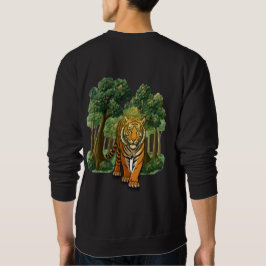 “Vild tiger i skogen – Naturlig ljusjungel D Lång Ärmad Tröja
