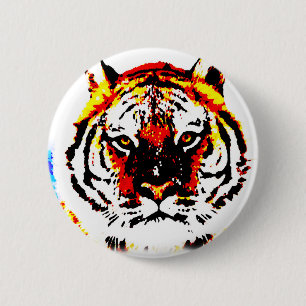 Vild Tiger Öga Knapp