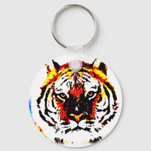 Vild Tiger Öga Nyckelring