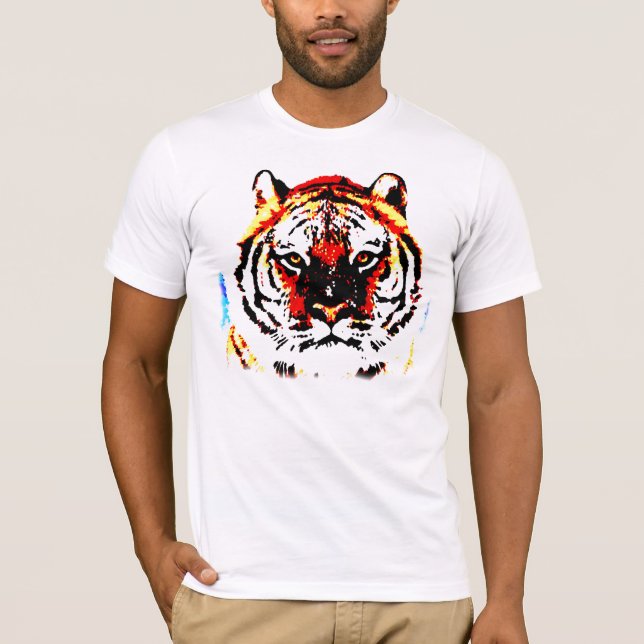 Vild Tiger Öga Tee Shirt (Framsida)