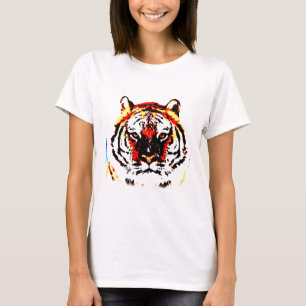 Vild Tiger Pop Art T Shirt
