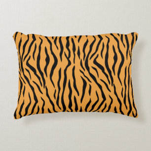 Vild tiger skinn mönster accent kudde
