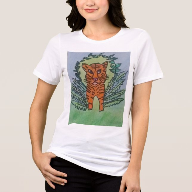 vild tiger t shirt (Framsida)