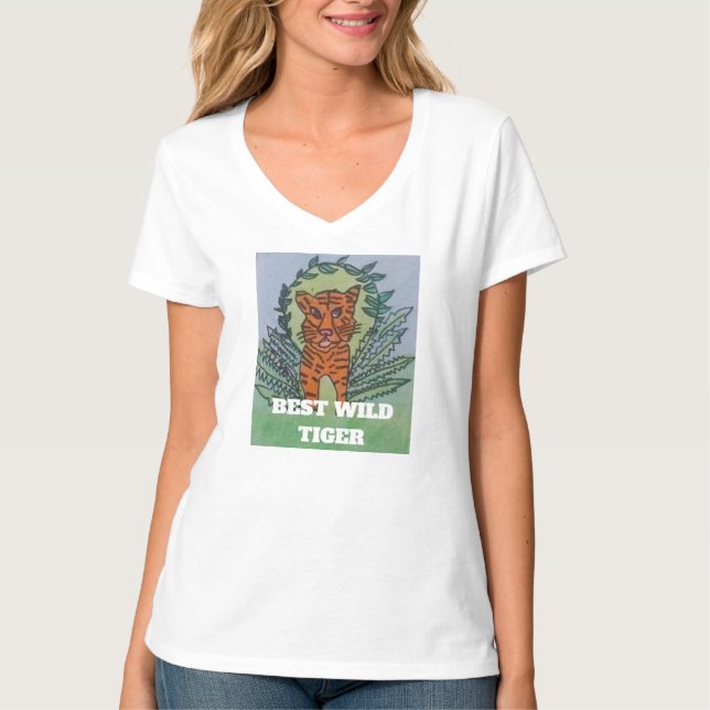 Vild Tiger T Shirt (Framsida)