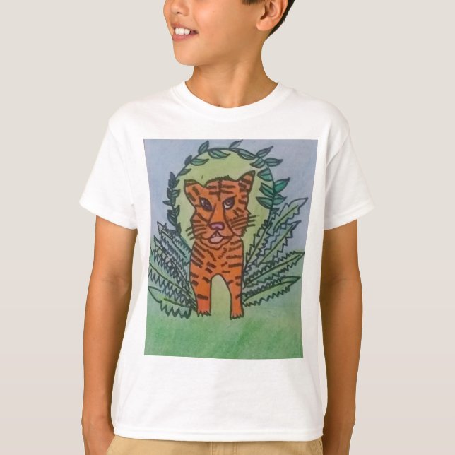 vild tiger t shirt (Framsida)