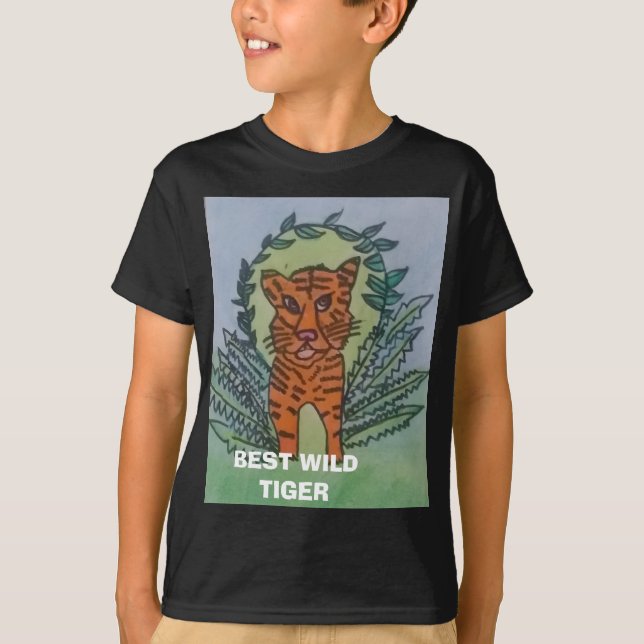 Vild tiger t shirt (Framsida)
