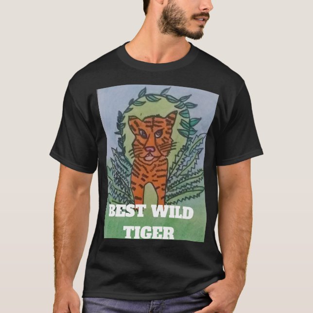 Vild Tiger T Shirt (Framsida)
