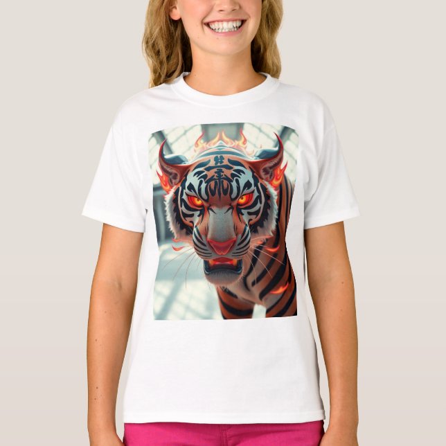 Vild Tiger T Shirt (Framsida)