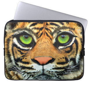 Vild Tigergesicht Laptop Fodral