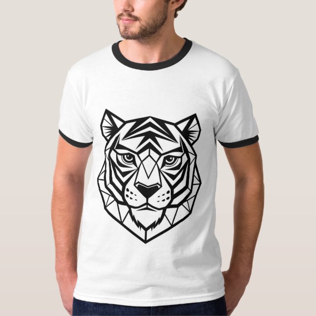 Vild Tigers - Dold Animal T-Shirt Design for Natur (Framsida)