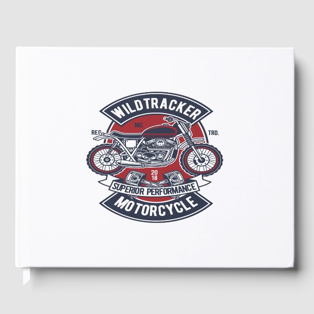 Vild Tracker Motorcykel Gästböcker (Framsida)