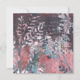 Vild trädgård vid skymning gelprint
